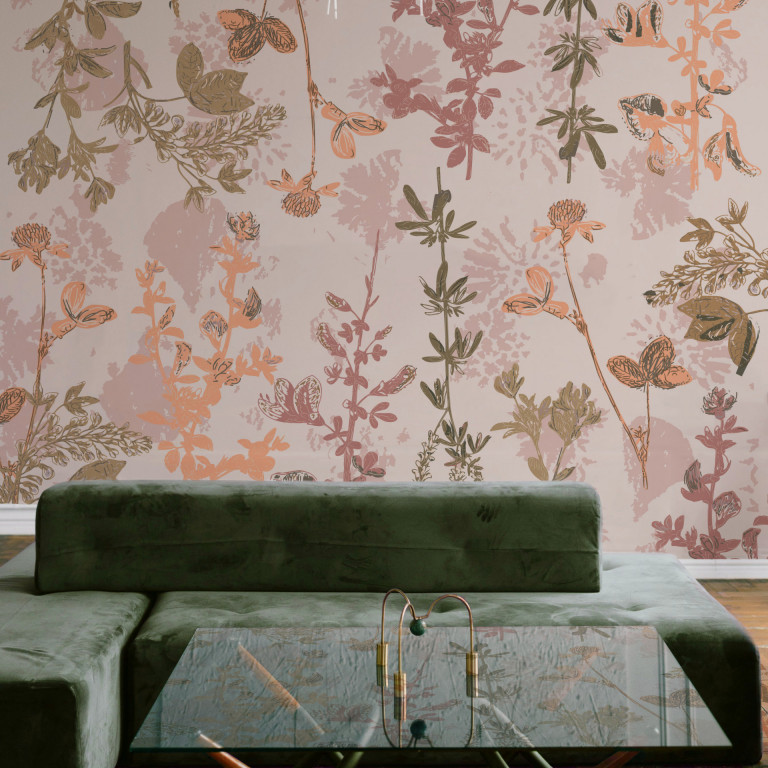 maison-les-muses-floralis-papier-peint-fleur-luxe-peach-fuzz-pantone-2024-luxury-wallpaper-interior-design-interiorismo-papel-tapiz-flores